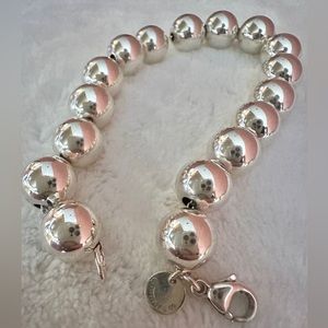 Authentic Tiffany & Co. 10mm Sterling Silver Ball bracelet